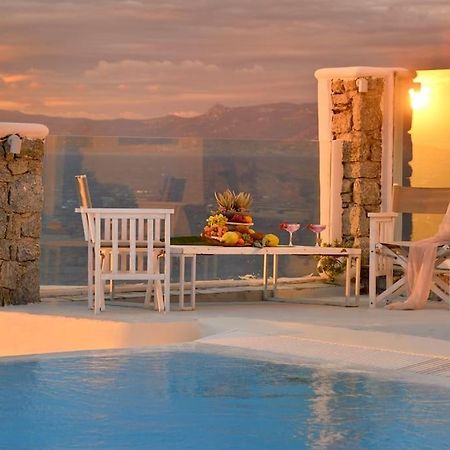 Mykonos Sea View Luxury Villa By Calypso Sunset Villas Mykonos Town Eksteriør bilde