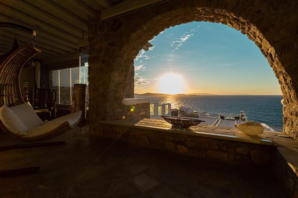 Mykonos Sea View Luxury Villa By Calypso Sunset Villas Mykonos Town Eksteriør bilde
