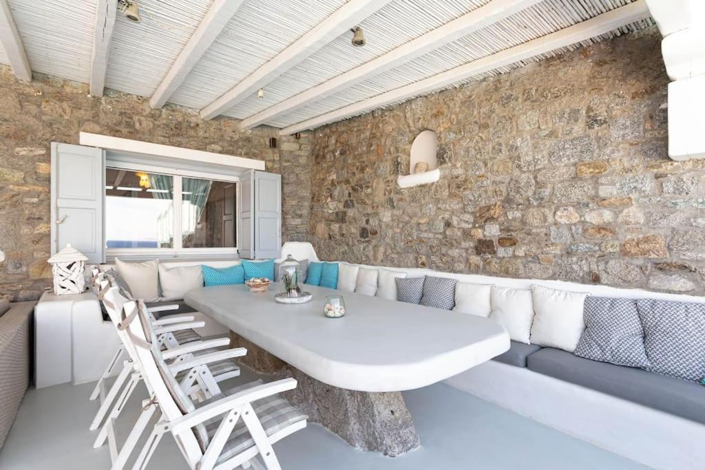 Mykonos Sea View Luxury Villa By Calypso Sunset Villas Mykonos Town Eksteriør bilde