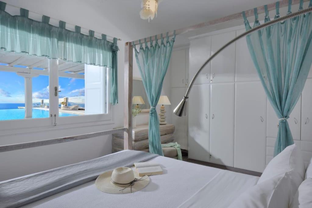 Mykonos Sea View Luxury Villa By Calypso Sunset Villas Mykonos Town Eksteriør bilde