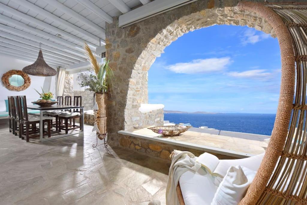 Mykonos Sea View Luxury Villa By Calypso Sunset Villas Mykonos Town Eksteriør bilde