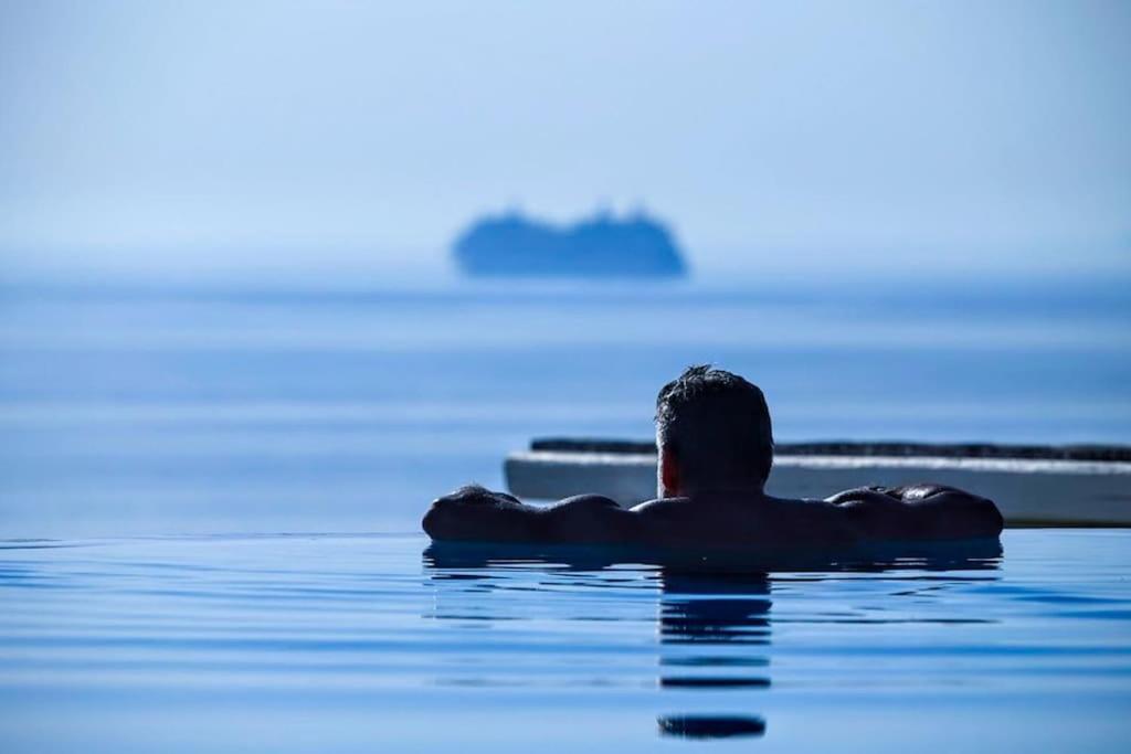 Mykonos Sea View Luxury Villa By Calypso Sunset Villas Mykonos Town Eksteriør bilde