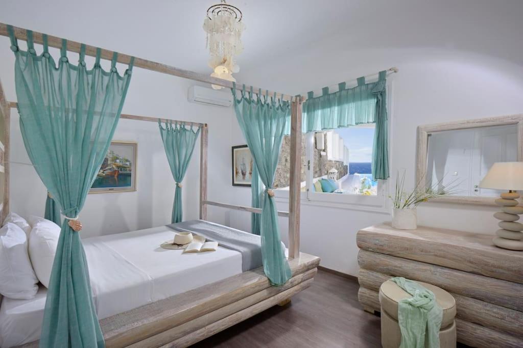 Mykonos Sea View Luxury Villa By Calypso Sunset Villas Mykonos Town Eksteriør bilde