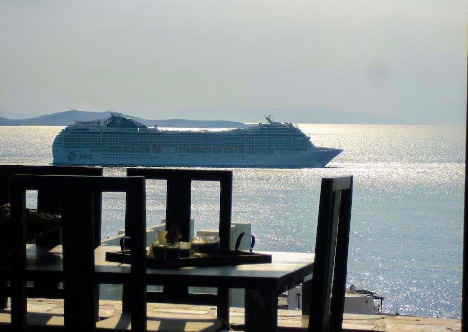 Mykonos Sea View Luxury Villa By Calypso Sunset Villas Mykonos Town Eksteriør bilde