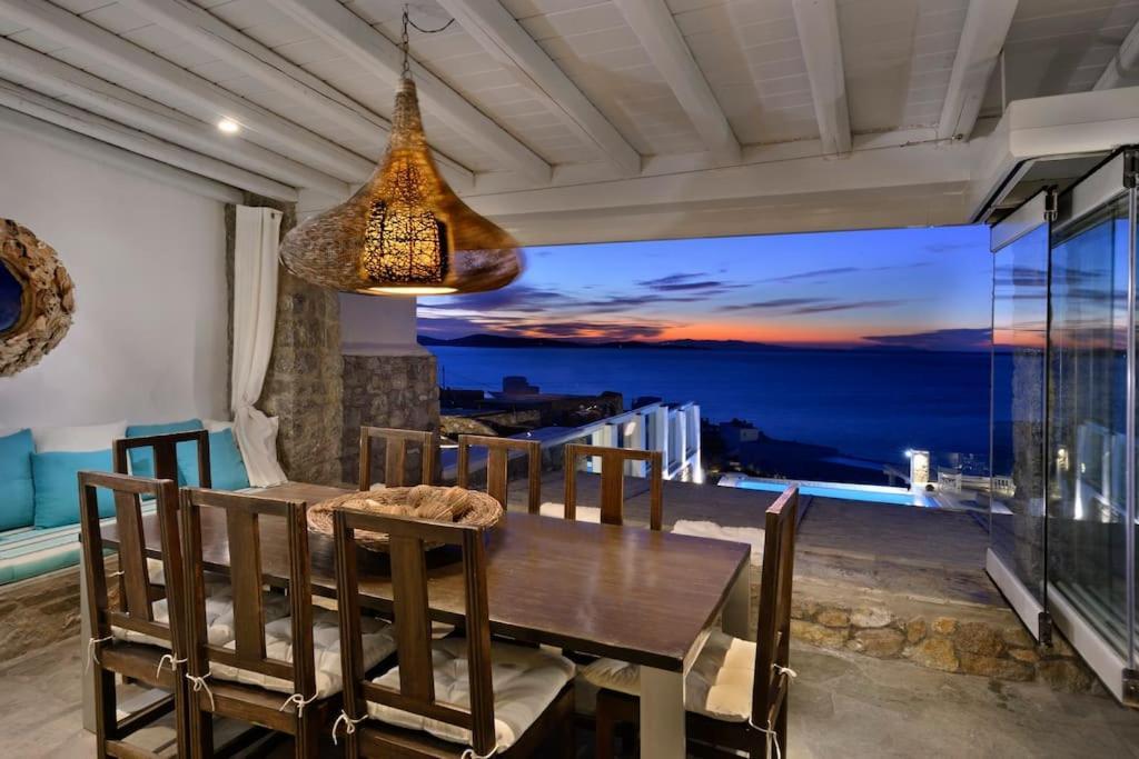 Mykonos Sea View Luxury Villa By Calypso Sunset Villas Mykonos Town Eksteriør bilde